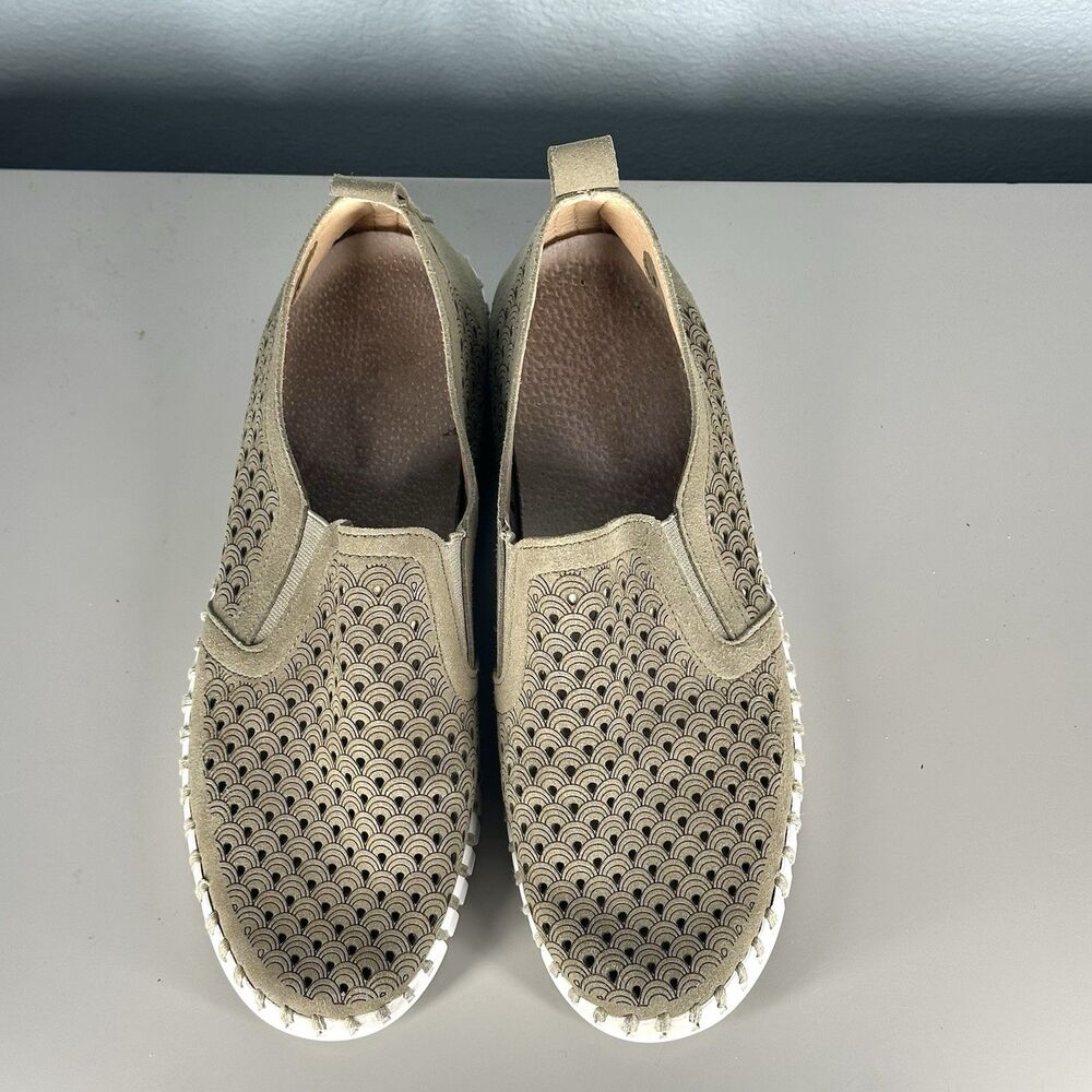 ILSE JACOBSEN Shoes Women’s EU 40 Tulip Slip-On Flat Laser Cut Comfort Sneaker - Picture 4 of 13